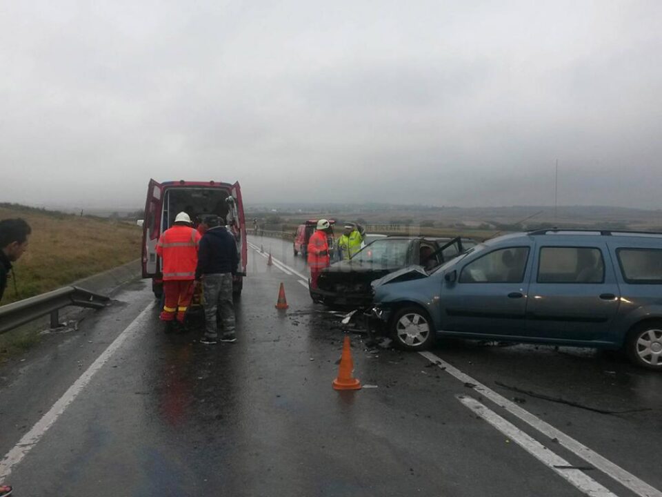 Circulația a fost restricționată mai bine de o jumătate de oră pe DN 17, în urma accidentului