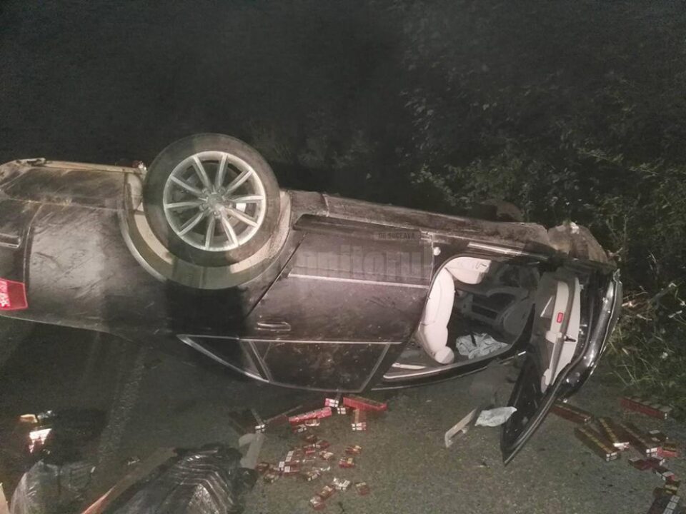 Mașina condusă de „Copilu”, care transporta aproape 5.000 de pachete de țigări de contrabandă