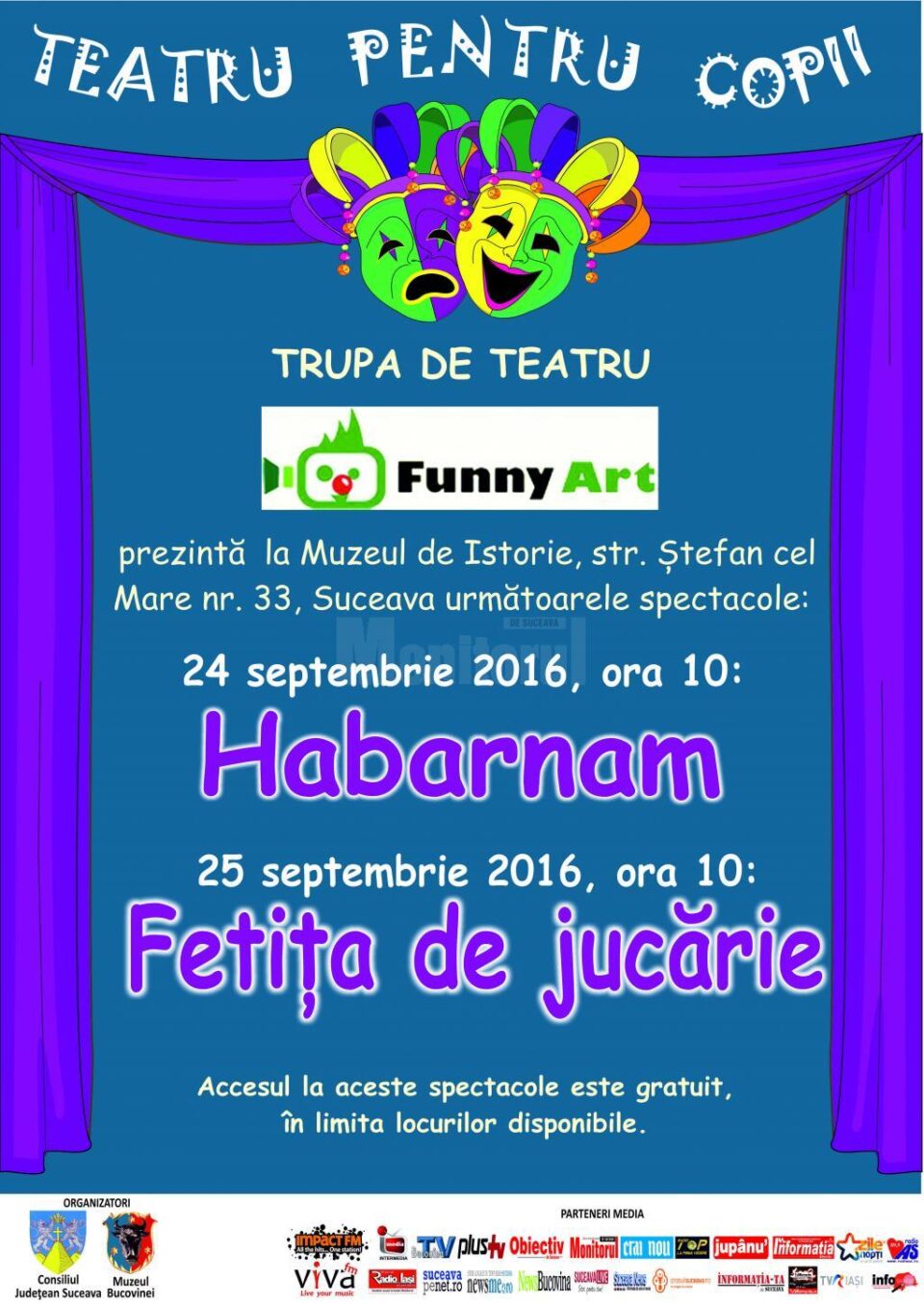 Teatru pentru copii, la Muzeul de Istorie