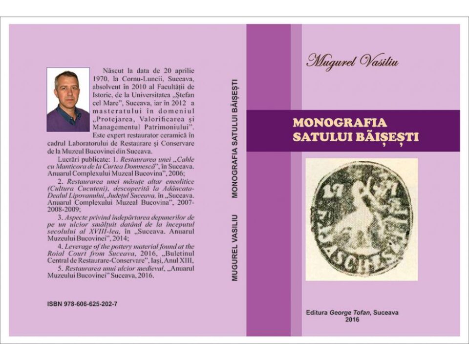 „Monografia satului Băișești” va fi lansată la școala din localitate