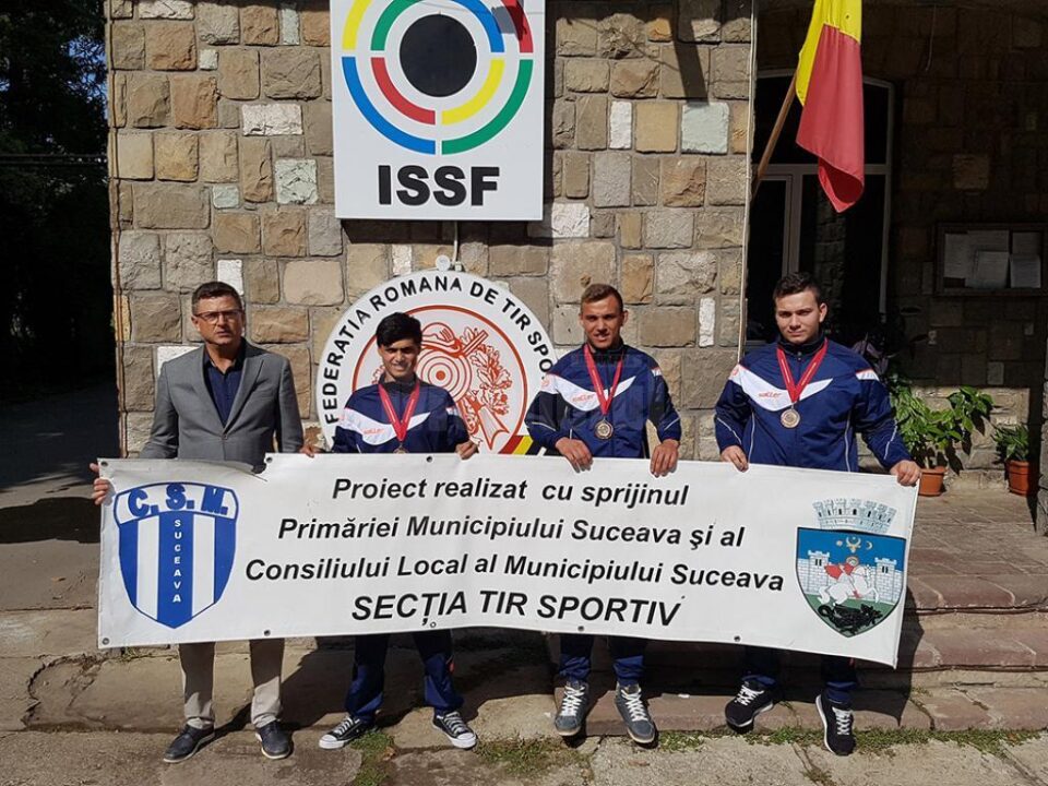 CSM Suceava a câștigat patru medalii la naționalele pușcă glonț la juniori I