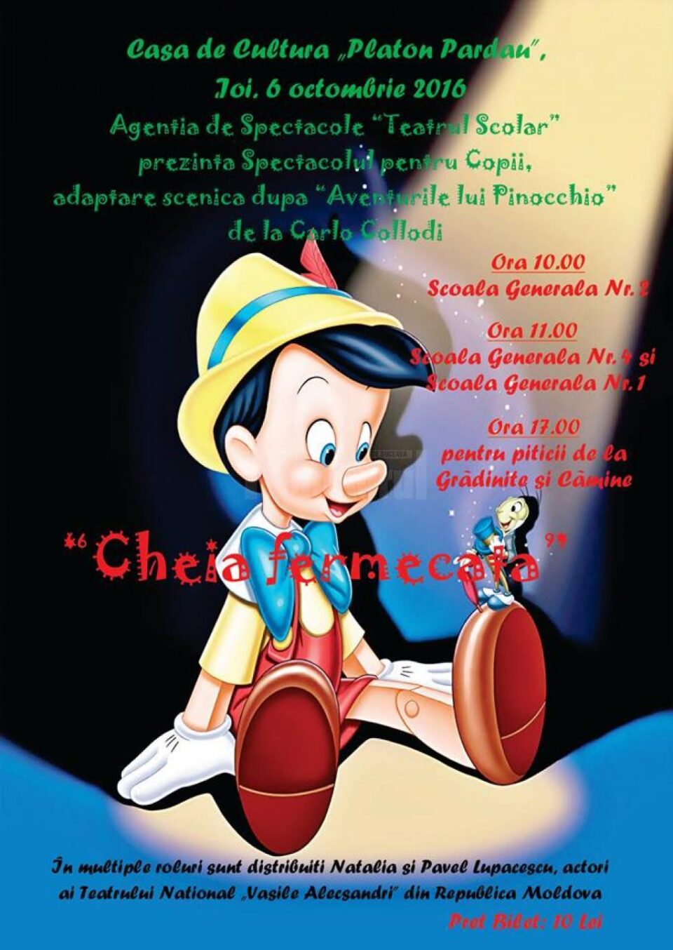 „Cheia fermecată”, la Casa de Cultură „Platon Pardău”