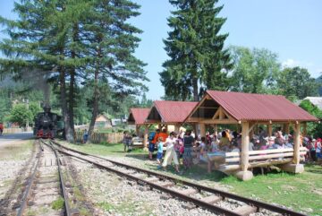 La capătul liniei de la Argel a fost amenajat un loc de odihnă și de luat masa