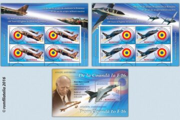 Emisiune filatelică dedicată Aviației Române