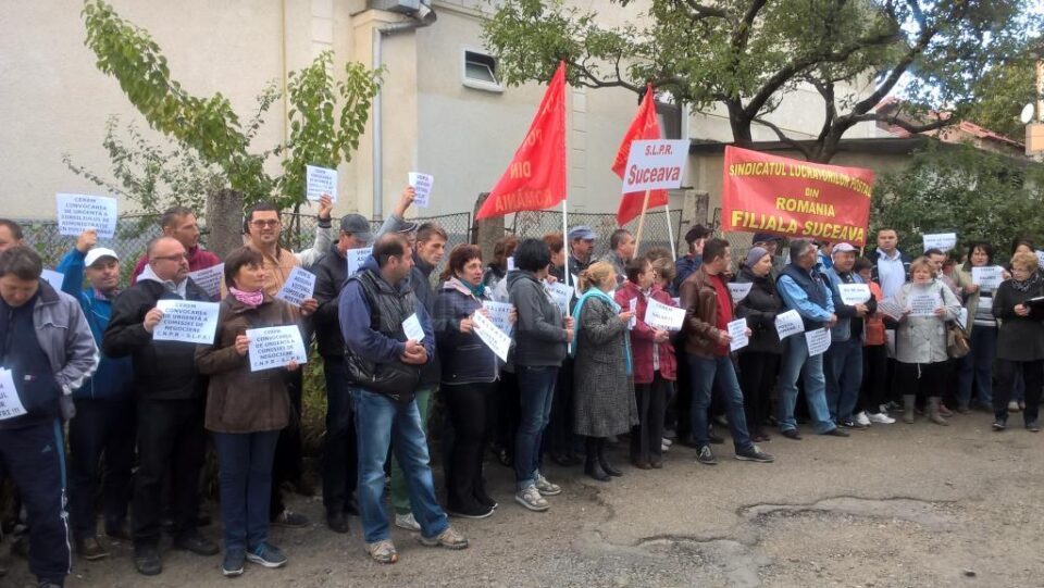 Protest al factorilor postali suceveni, vineri dimineata 2