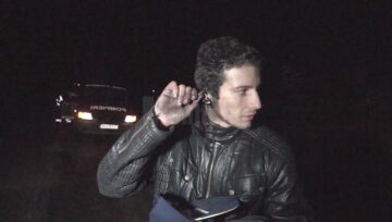 Tânărul șofer a scăpat, cu mult noroc, fără leziuni