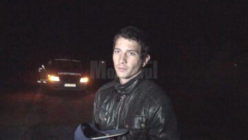 Tânărul șofer a scăpat, cu mult noroc, fără leziuni