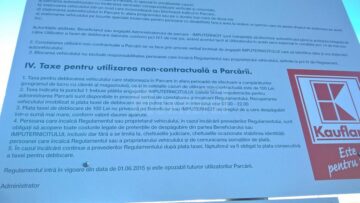 Regulament de funcționare a parcării