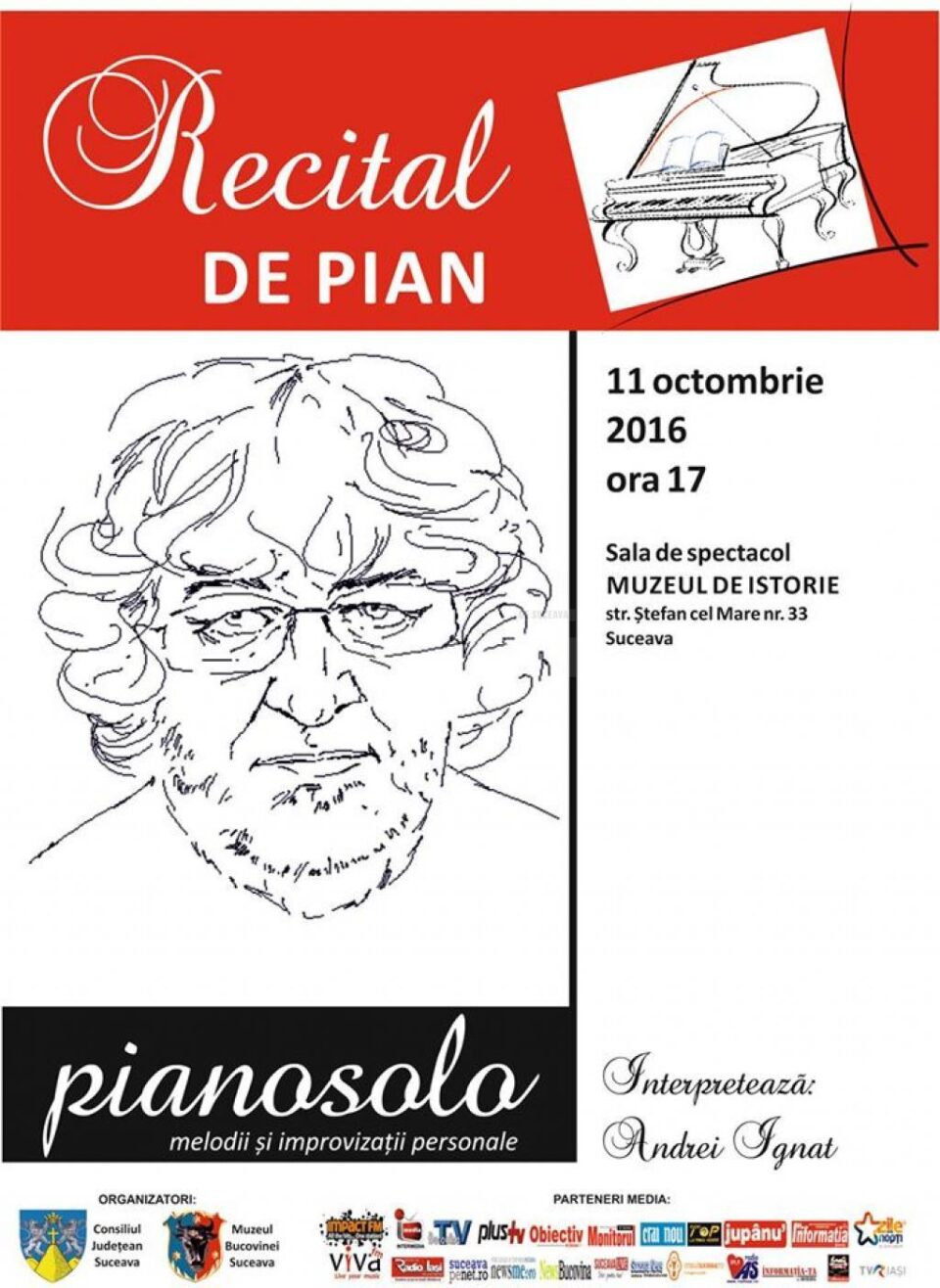 Recital de pian, la Muzeul de Istorie