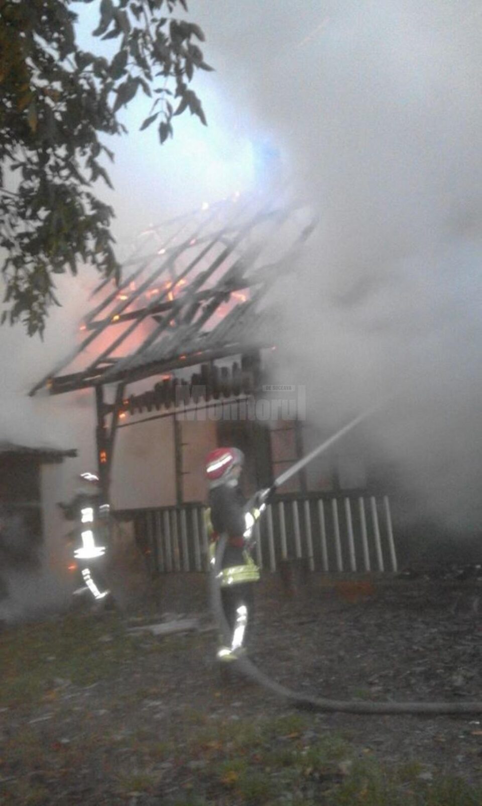 Incendiu la clădirea cantonului silvic din Solca