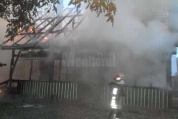 Incendiu la clădirea cantonului silvic din Solca