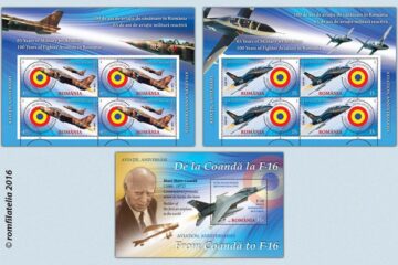 Emisiunea de mărci poștale „Aviație, Aniversări; De la Coandă la F-16”