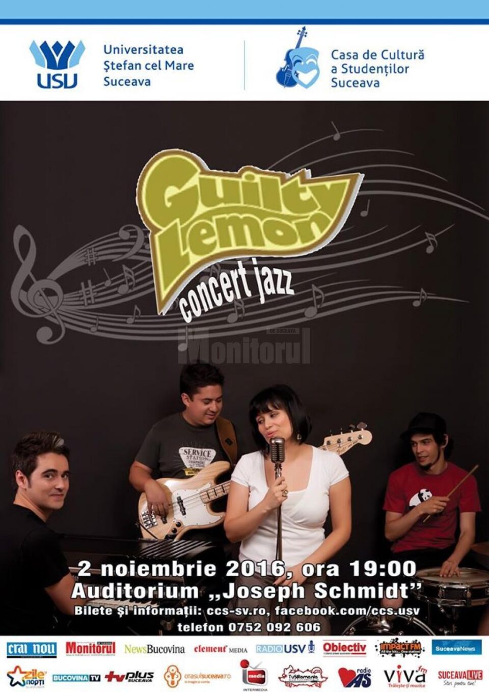 Concert cu trupa sibiană Guilty Lemon, la Universitatea „Ștefan cel Mare”