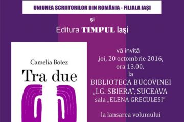 Lansare de carte, joi, la Biblioteca Bucovinei „I.G. Sbiera”