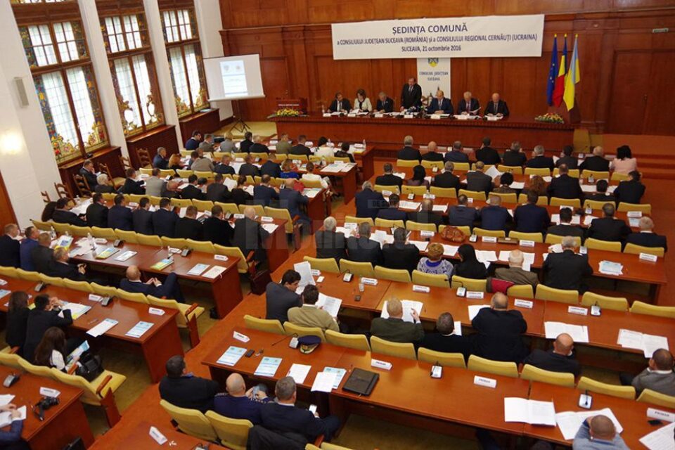 Consiliul Județean Suceava și Consiliul Regional Cernăuți s-au reunit în ședință comună