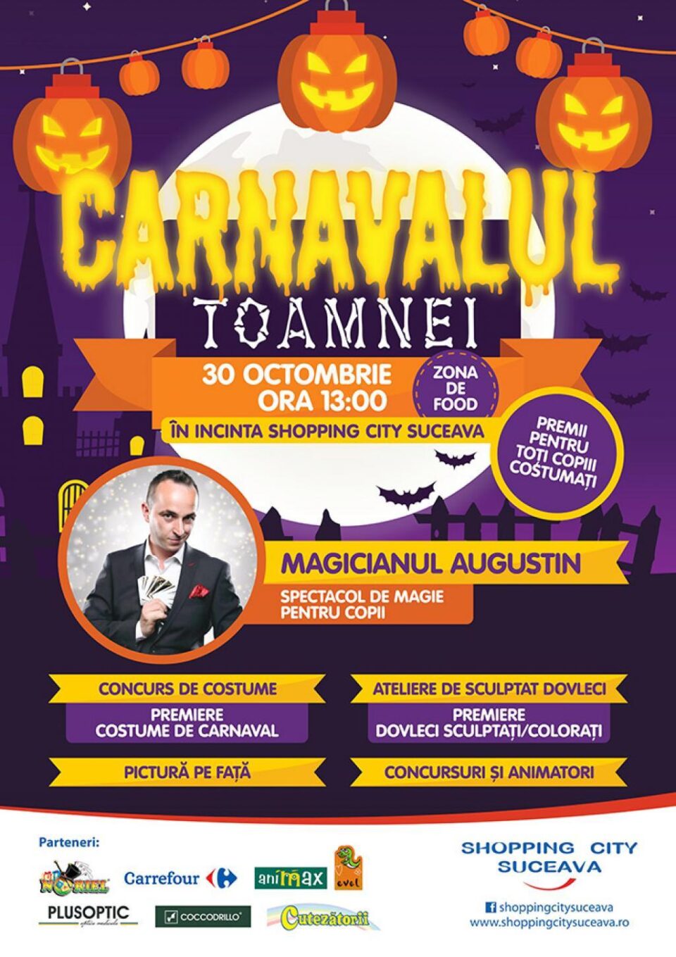 Copiii sunt invitați la Carnavalul Toamnei de la Shopping City Suceava