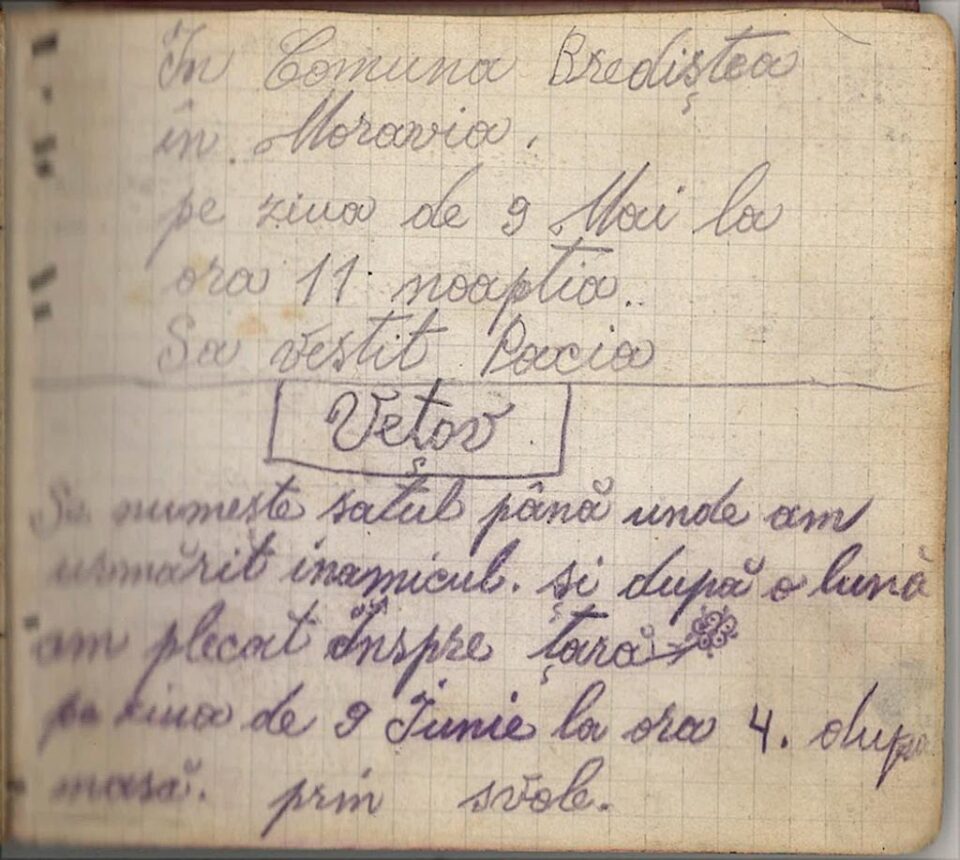 A venit pacea, însemnări din jurnal