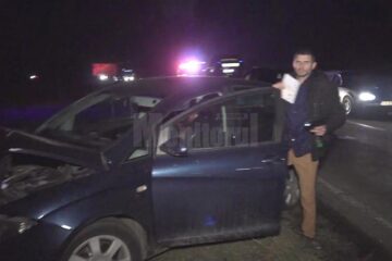 Mașini implicate în coliziunea în lanț