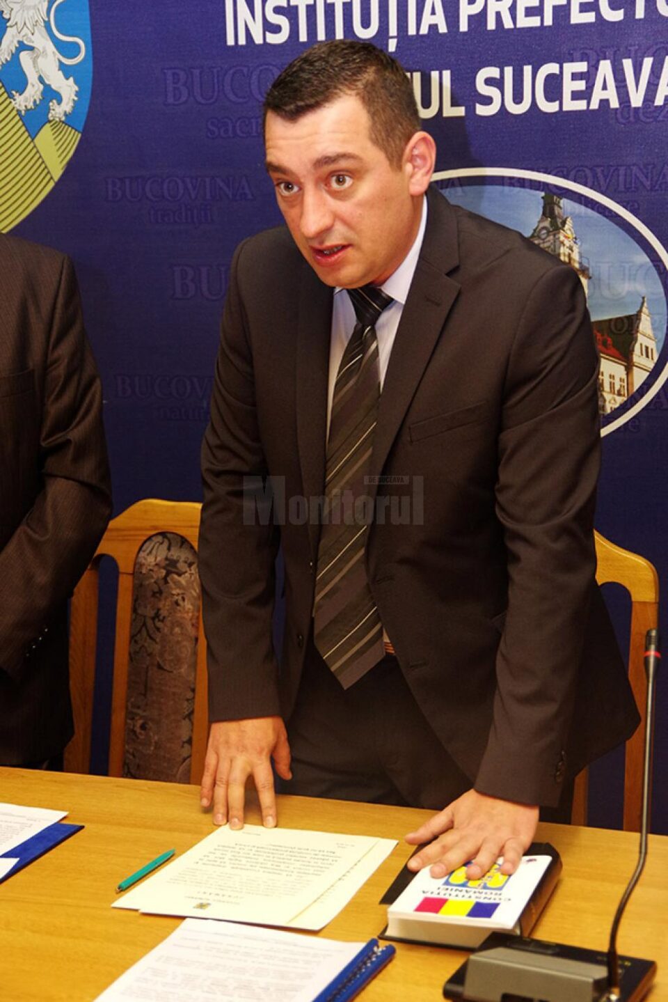 Ionuț Crețuleac a preluat în mod oficial funcția de subprefect al județului Suceava