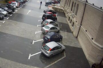 Sens unic pe strada Ștefan cel Mare, în zona Palatului Administrativ