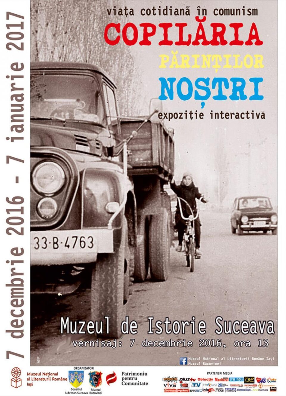 „Copilăria părinților noștri”, la Muzeul de Istorie Suceava