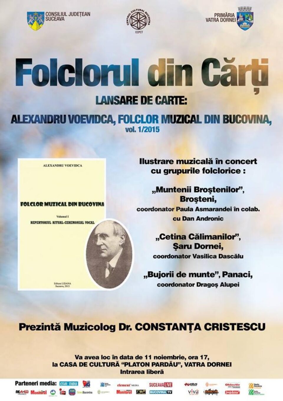 „Folclorul din cărți”, la Vatra Dornei