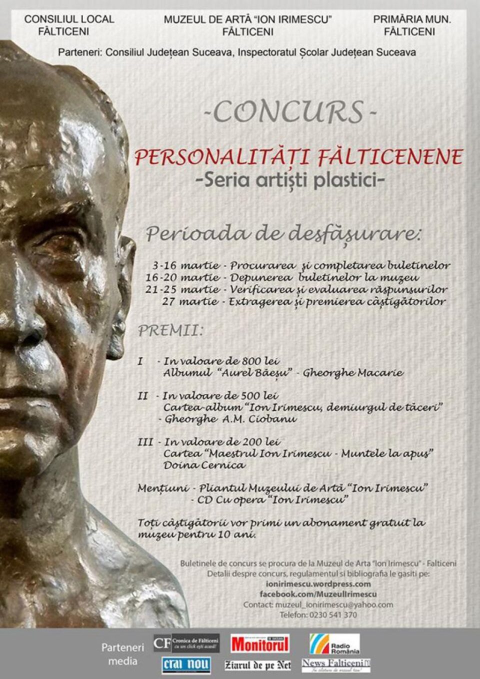 Anunțul concursului. Extragerea și premierea câștigătorilor erau programate pentru 27 martie Anunțul concursului. Extragerea și premierea câștigătorilor erau programate pentru 27 martie