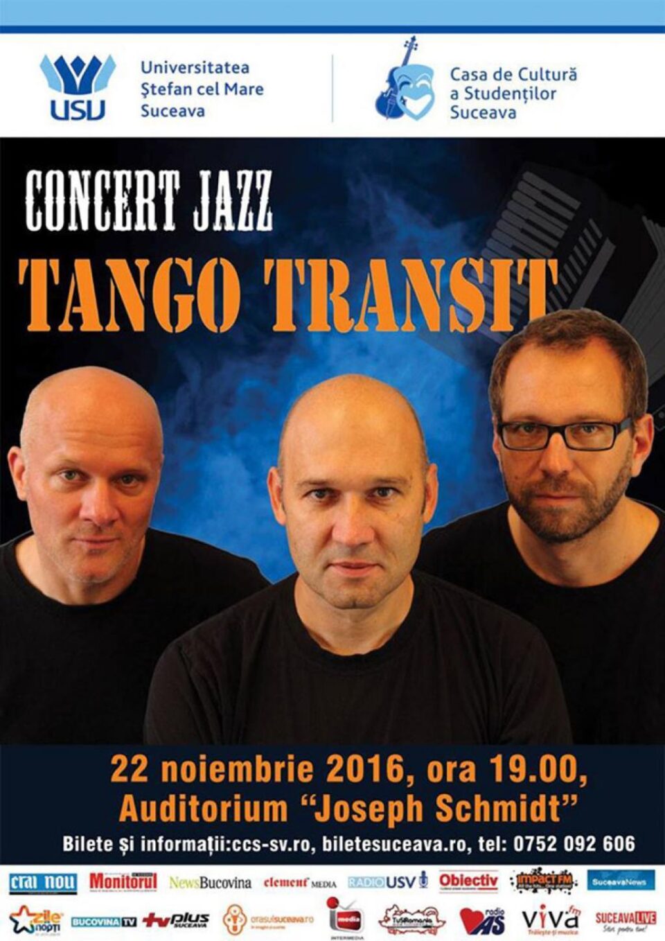 Trupa germană Tango Transit concertează la Universitatea din Suceava