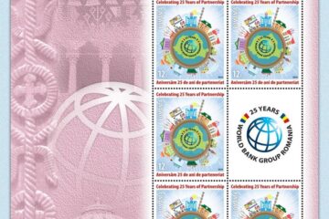 Emisiunea filatelică „25 ani, Banca Mondială în România”