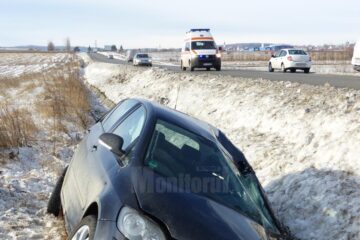 Un grav accident rutier în care au fost angrenate trei autoturisme a avut loc la intrarea în localitatea Ilișești