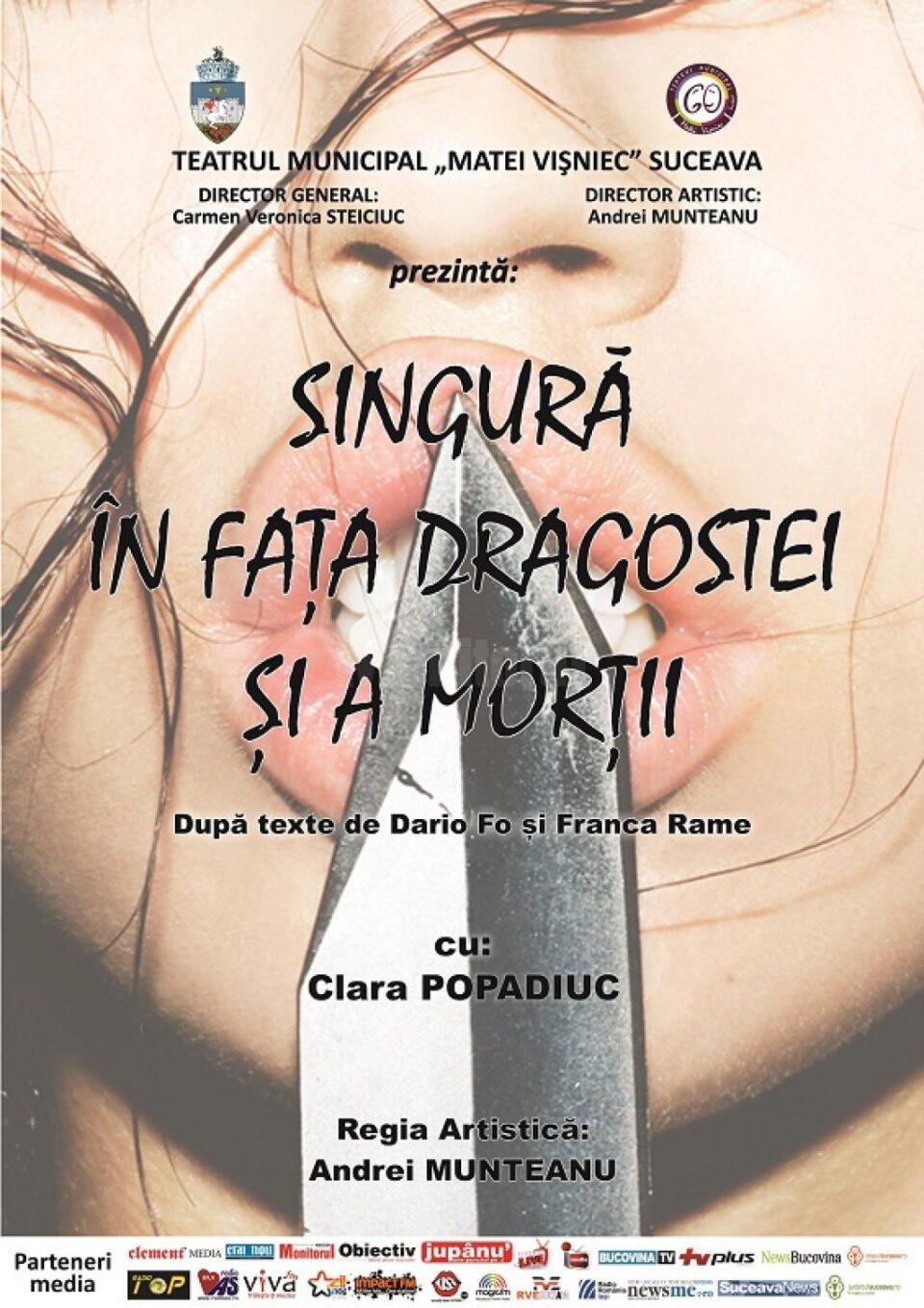 "Singură în fața dragostei și a morții"