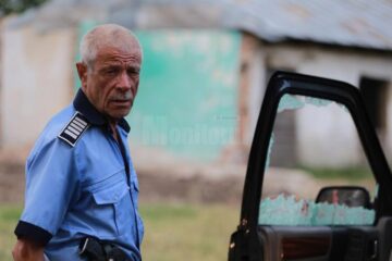 Actorul Gheorghe Visu în filmului „Câini”
