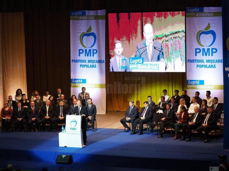 Traian Băsescu a venit la Suceava pentru lansarea candidaților PMP pentru alegerile parlamentare