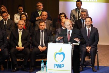 Traian Băsescu a venit la Suceava pentru lansarea candidaților PMP pentru alegerile parlamentare