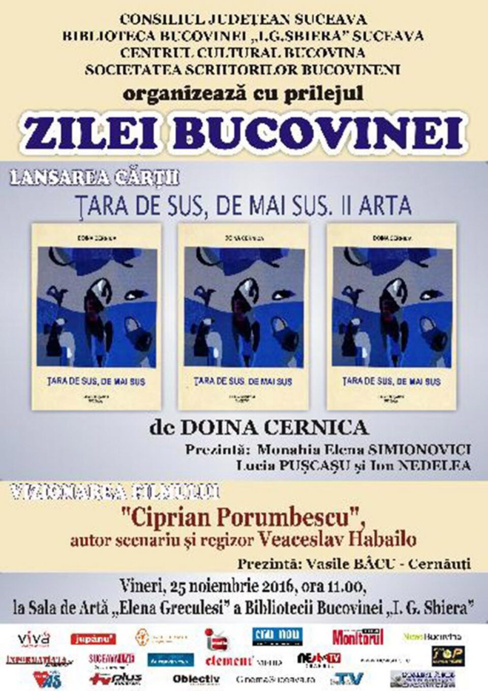 „Țara de Sus, de mai sus”, la Biblioteca Bucovinei