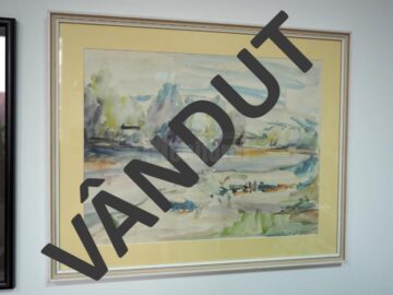 „Acuarelă” (64x52), autor Dimitrie Loghin, preț 300 de euro