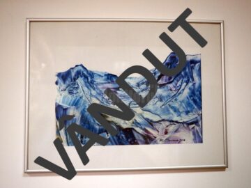 „Ghețarul” (41x31), înrămat, autor Radu Bercea, preț 50 de dolari