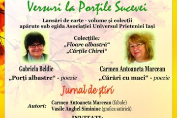 „Versuri la Porțile Sucevei”, vineri, la Biblioteca Bucovinei “I.G. Sbiera”