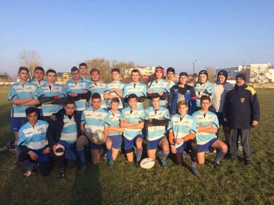 Echipa de rugby sub 18 ani a LPS Suceava după victoria de la Focșani