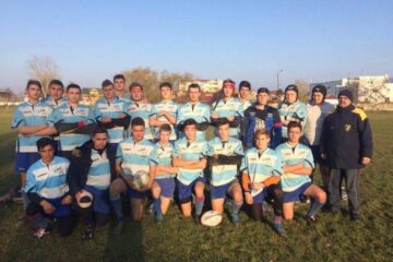 Echipa de rugby sub 18 ani a LPS Suceava după victoria de la Focșani