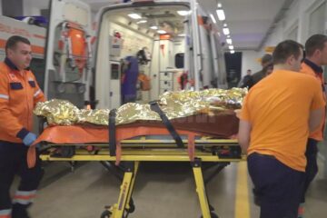 Copilul a fost transferat în stare gravă la Spitalul de Arși din Capitală