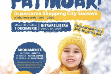 Patinoarul din parcarea Shopping City Suceava se deschide pe 1 Decembrie