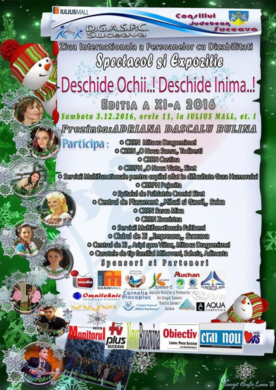 Spectacolul ,,Deschide ochii! Deschide inima!”, ediția a XI-a, la Iulius Mall Suceava