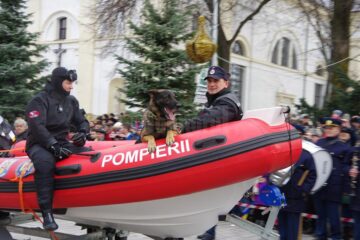 Tehnica militară prezentată în paradă a fost expusă pe esplanada din fața Palatului Administrativ