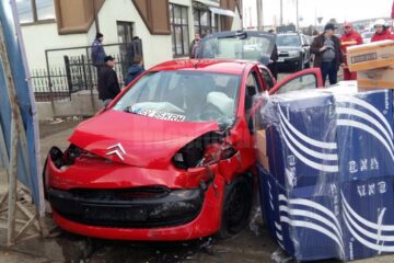 Accidentul a avut loc sâmbătă dimineață, în jurul orei 8.50, pe strada Humorului