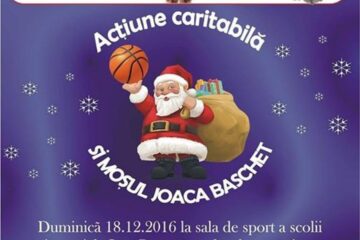 Peste o sută de copii din centrele de plasament vor fi făcuți fericiți prin campania „Și moșul joacă baschet”