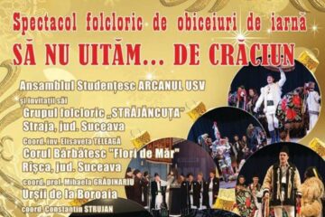 Ansamblul „Arcanul USV”, în spectacolul „Să nu uităm... de Crăciun”