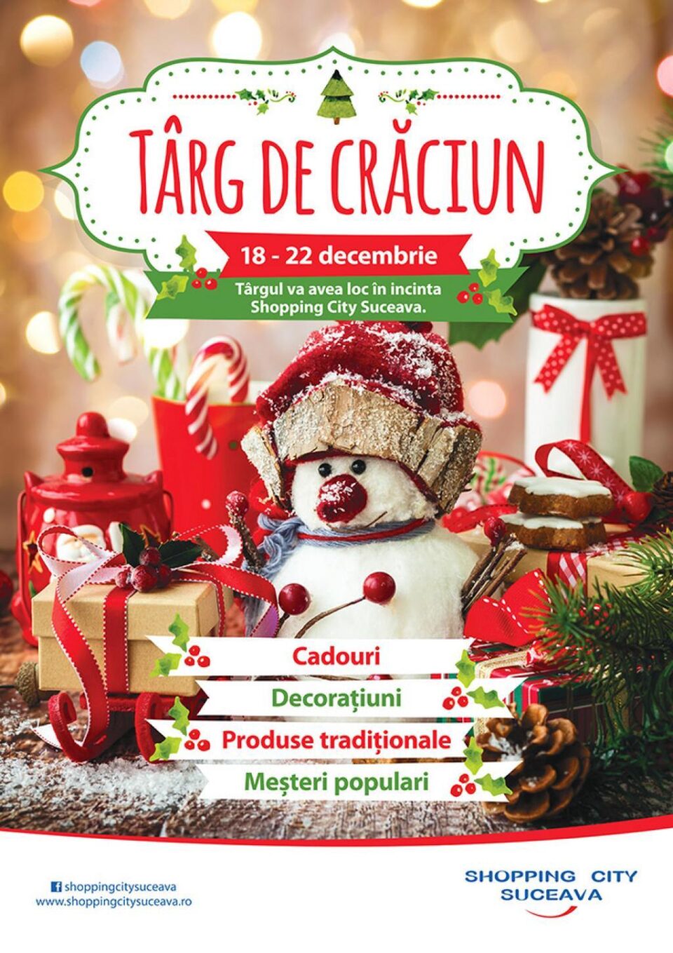 Târg de Crăciun, la Shopping City Suceava