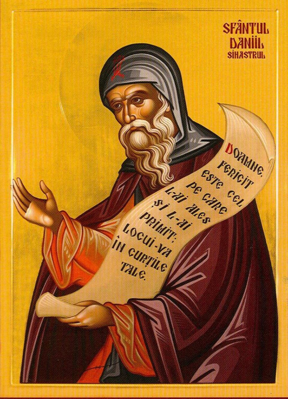 Sfântul Cuvios Daniil Sihastrul
