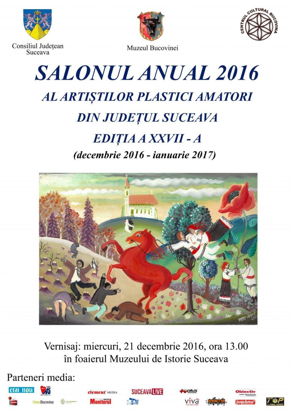 Salonul anual 2016 al artiștilor plastici amatori din județul Suceava